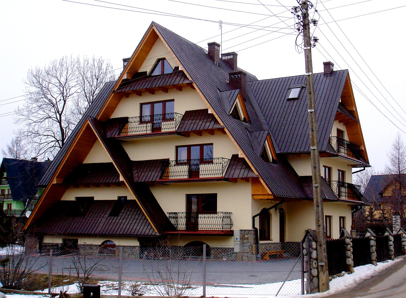 Willa Chramcówka zimą